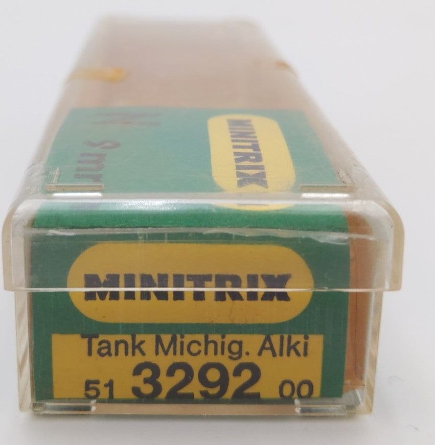 Minitrix 3292 N Scale Michigan Alkali Co. Tank Car #32308 LN/Box
