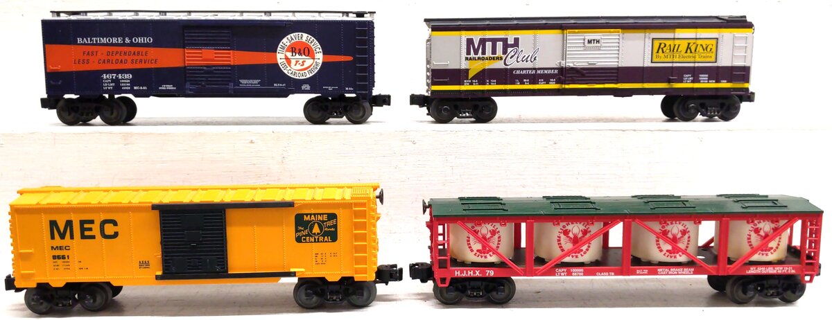 Lionel & MTH Assorted O Gauge Freight Cars [4] EX