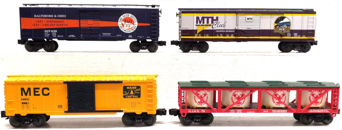 Lionel & MTH Assorted O Gauge Freight Cars [4] EX