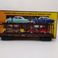 MTH 30-7628 O Gauge Auto Carrier Flatcar with 4 Ertl Cars #4952 EX/Box