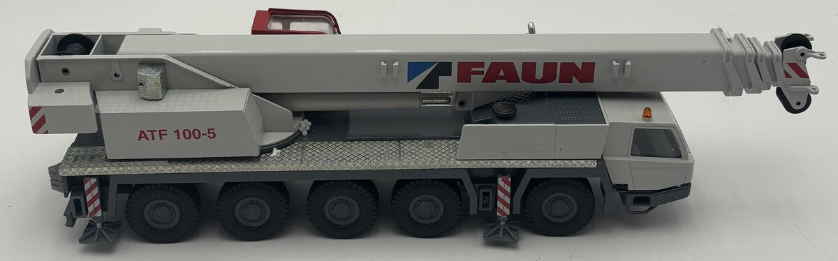 Conrad 2096 1:50 Tadano Faun ATF 100-5 All-Terrain Crane Truck Diecast LN/Box