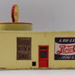 Menards 279-5017 HO Wally's Service Station Pre-Built W/3 Figures/Light Function/Box
