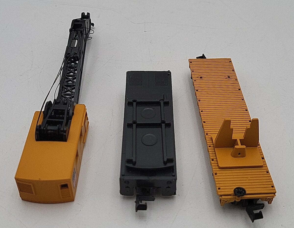 Con-Cor 001-602007 N Scale Union Pacific Crane #X-202A with Flatcar#X-202-B EX/Box