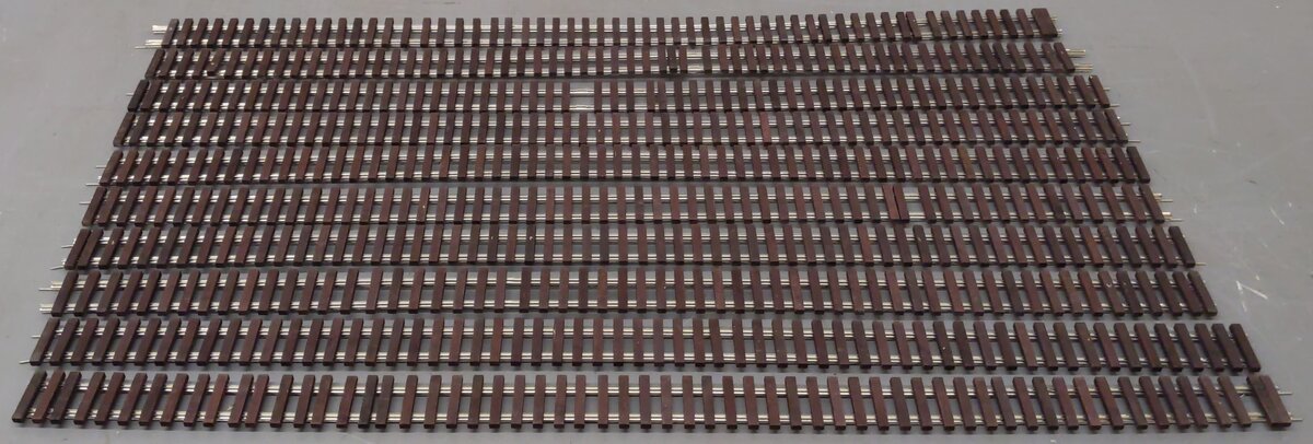 S Scale Assorted Custom Cut Straight Track Sections [10]