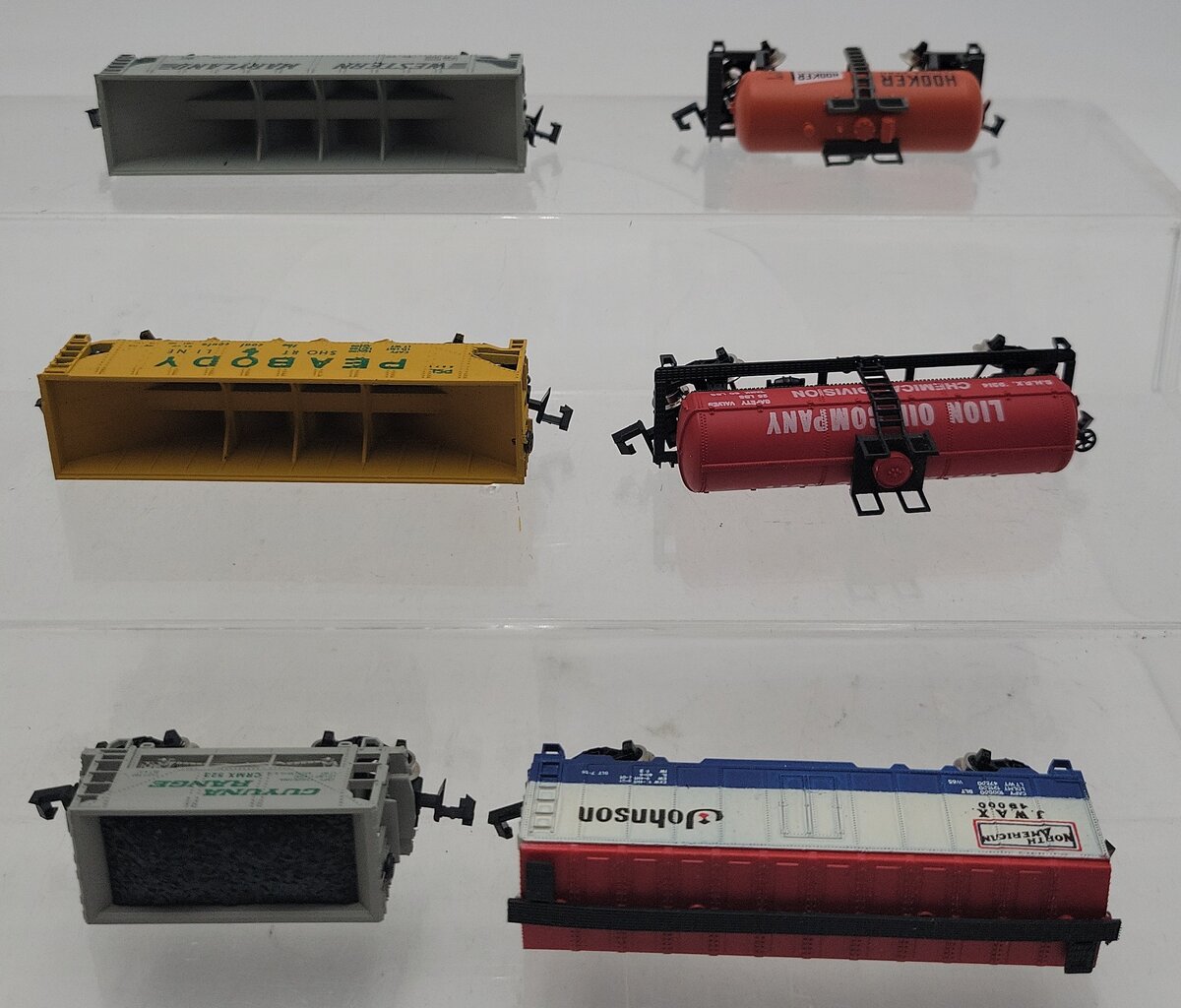 Minitrix, Model Power,& Atlas N Scale Assorted Freight cars [6] EX/Box