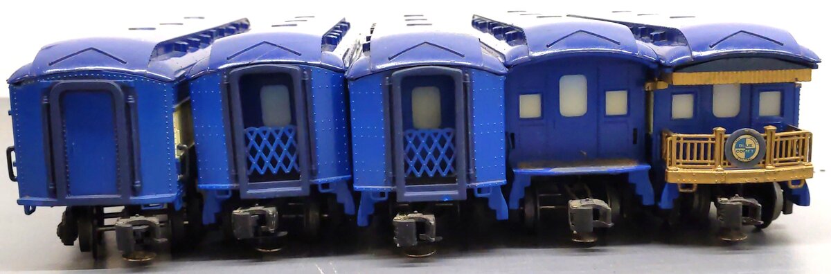 Lionel O Gauge "The Blue Comet" 5 Passenger Car Set - Custom