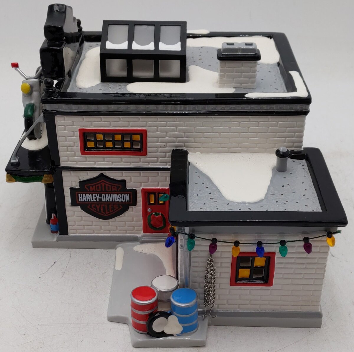 Dept 56 56.54886 Harley Davidson Motorcycle Shop EX/Box
