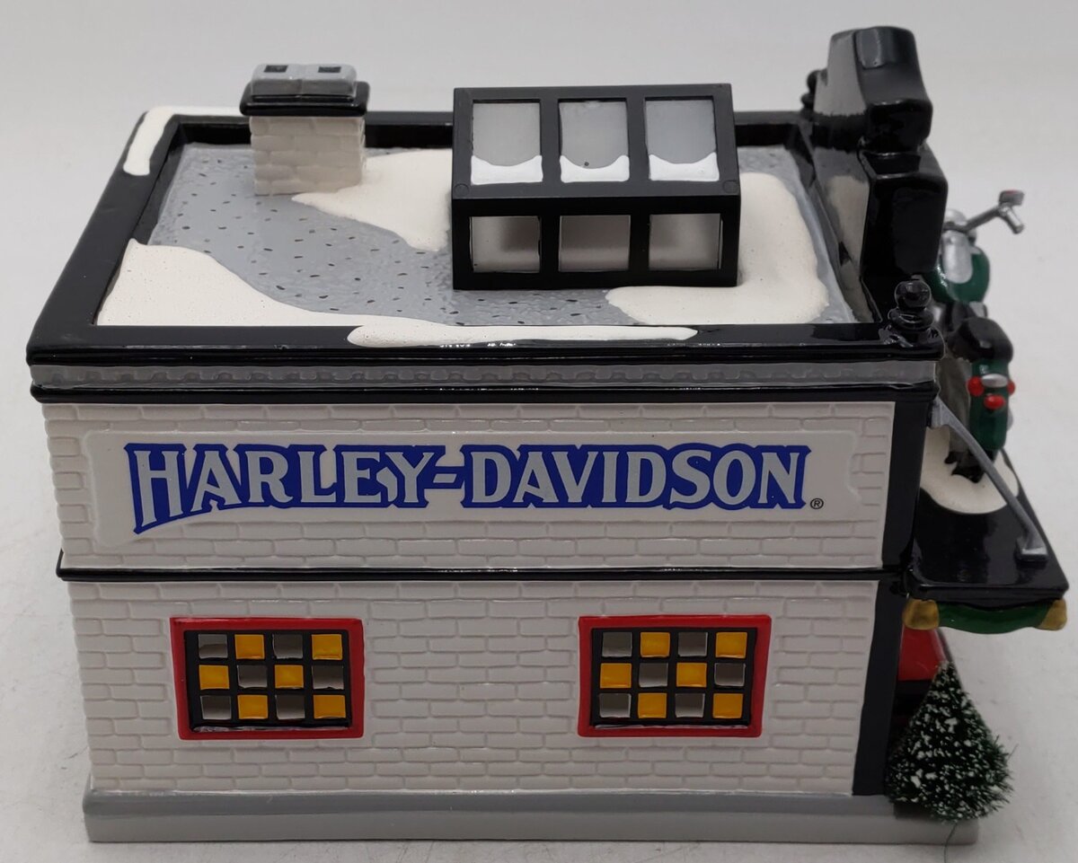 Dept 56 56.54886 Harley Davidson Motorcycle Shop EX/Box