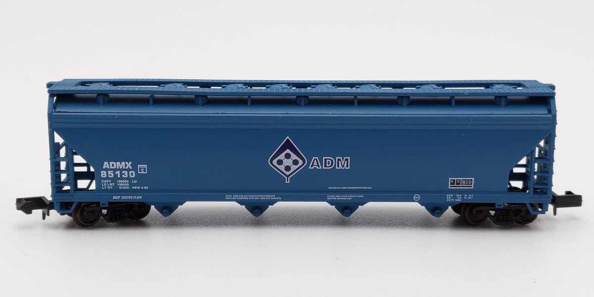 Atlas 3954 N Scale ACF A.D.M. 4 Bay Centerflow Hopper #85130 EX/Box