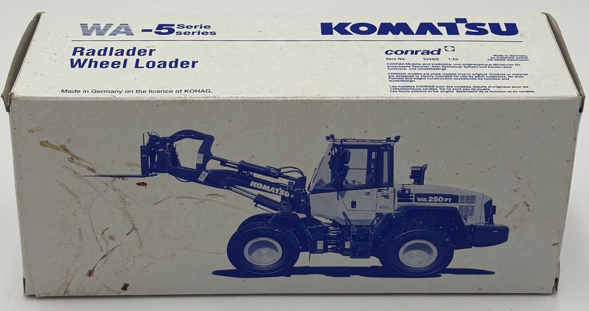 Conrad 2440 1:50 Komatsu WA 250 PT-5 Wheel Loader LN/Box