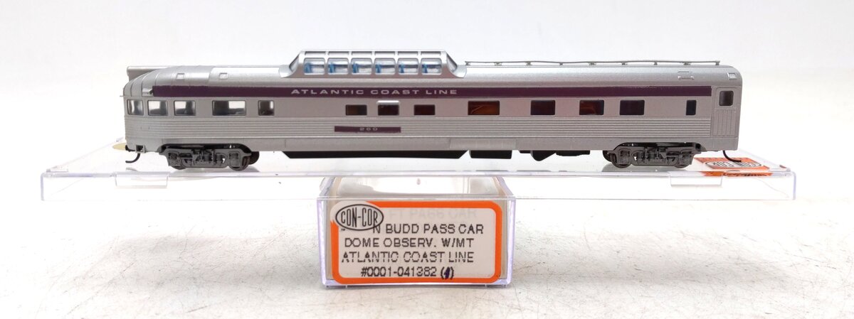 Con-Cor 01-041382 (1) N ACL Budd Dome-Observation Car w/ Lighting LN/Box