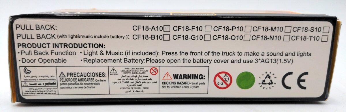 Max Metal CF18-A10 1:50 Scale Diecast Delivery Semi Truck & Trailer NIB