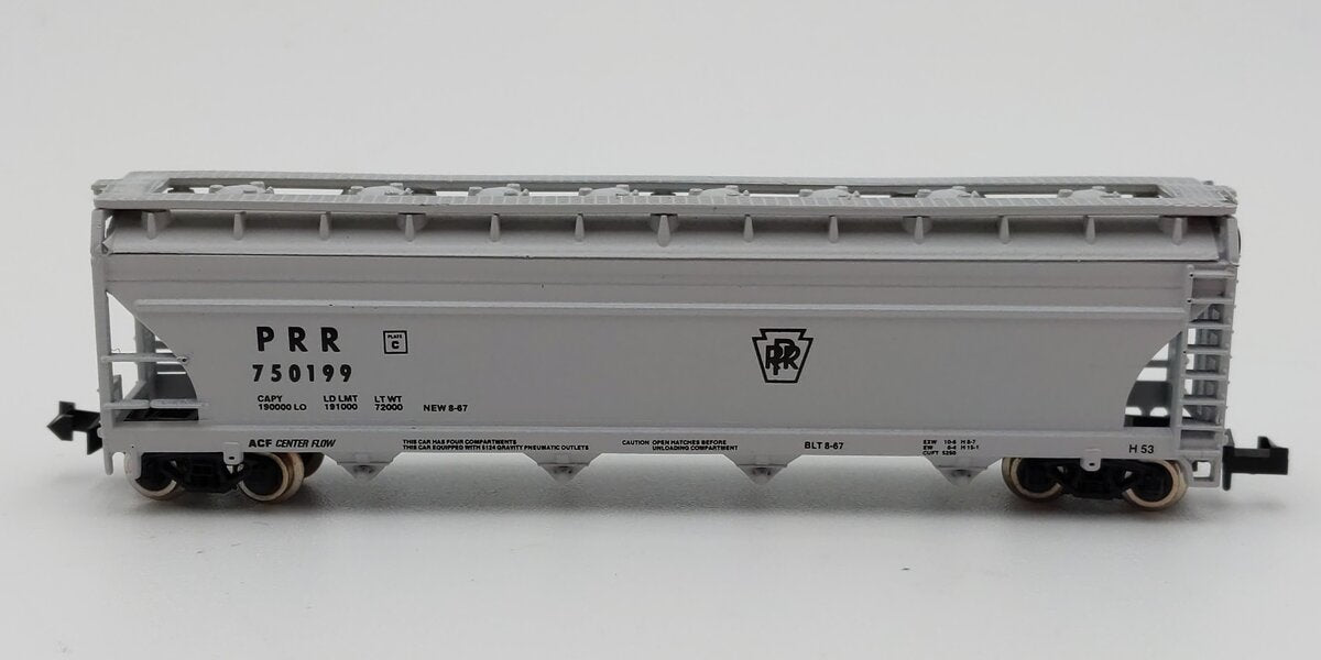 Atlas 3708 N Scale Pennsylvania Railroad Centerflow Hopper #750199 EX/Box