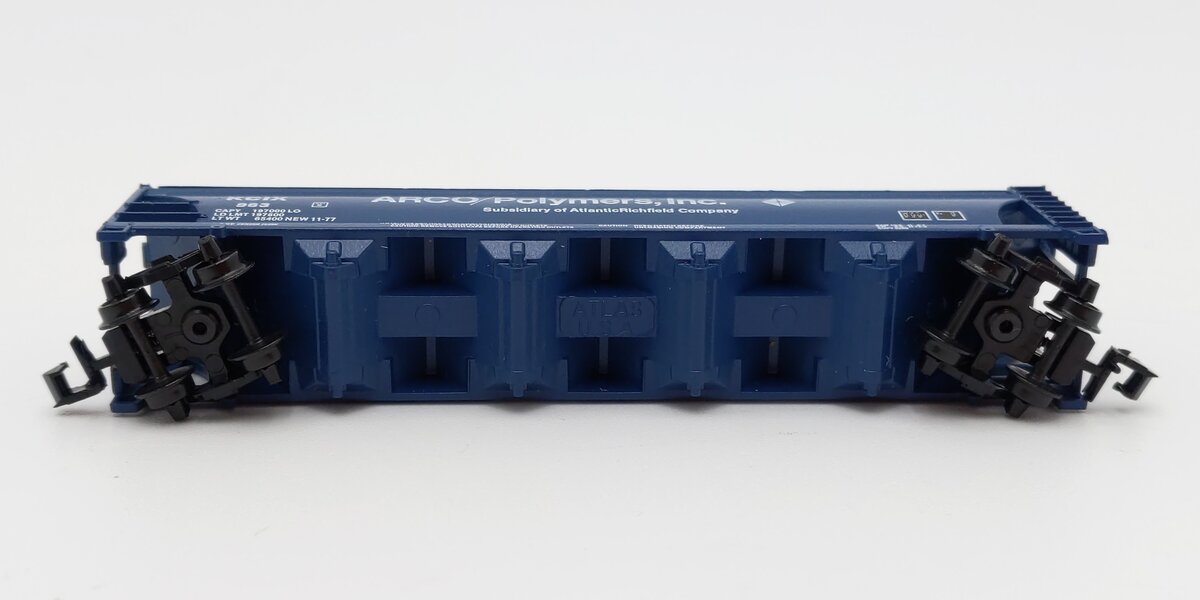 Atlas 3717 N ARCO Polymers Hopper 56' 4-Bay ACF Centerflow Covered Hopper #963 EX/Box