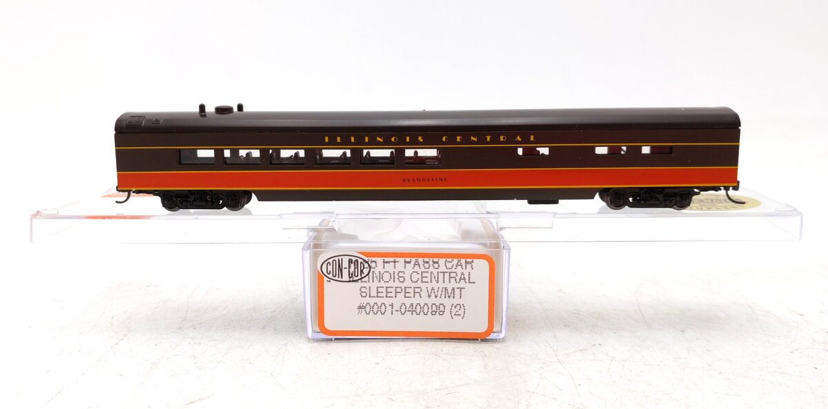 Con-Cor 0001-040099 (2) N IC 85' Smooth-Side Sleeper Passenger w/ Lighting LN/Box