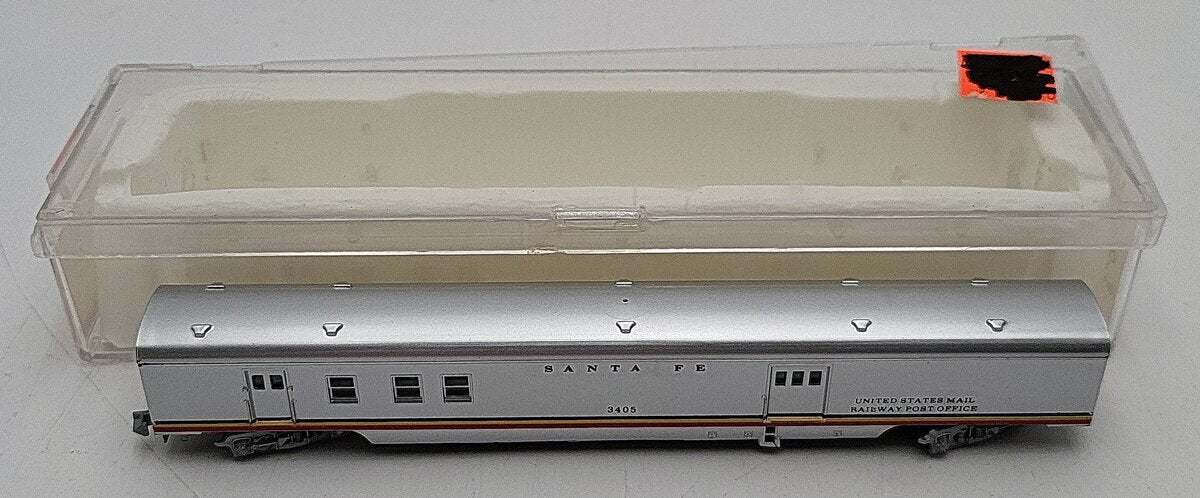 Con-Cor 0001-04021G N Scale Santa Fe RPO Baggage Car #3405 EX/Box