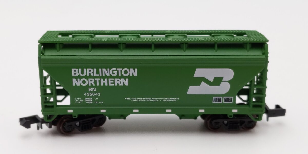 Atlas 39031 N Scale Burlington Northern ACF 2-Bay Centerflow Hopper #435643 LN/Box