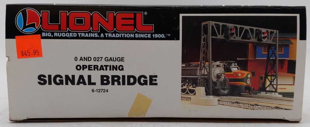 Lionel 6-12724 O And O27 Metal Operating Dual Signal Bridge EX/Box