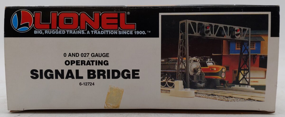 Lionel 6-12724 O And O27 Metal Operating Dual Signal Bridge EX/Box