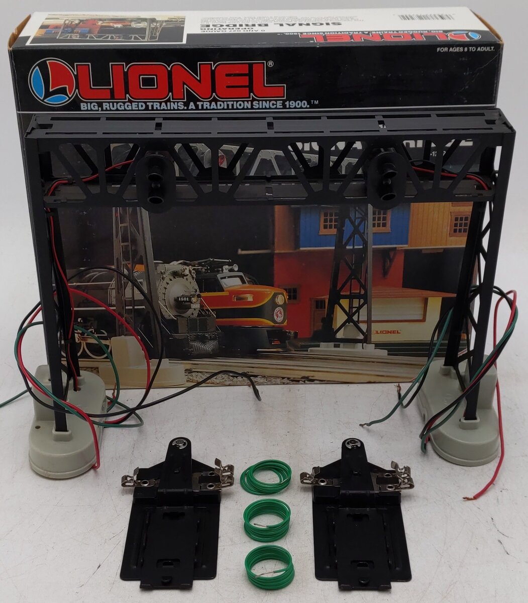 Lionel 6-12724 O And O27 Metal Operating Dual Signal Bridge EX/Box