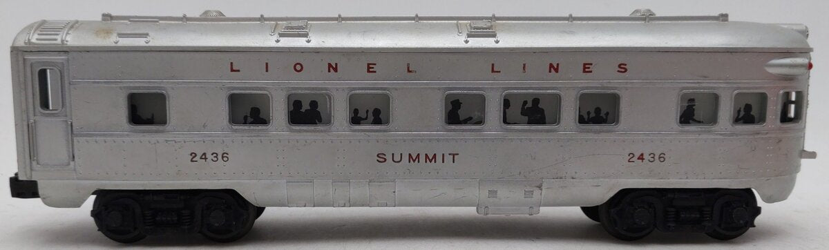 Lionel 2436 Vintage O Lionel Lines Illuminated Summit Observation Car VG/Box