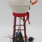 Dept 56 800013N Village Accessories "Snowman Watertower" Ceramic Figurine EX/Box