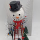 Dept 56 800013N Village Accessories "Snowman Watertower" Ceramic Figurine EX/Box