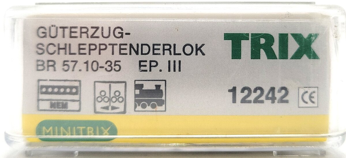 Trix 12242 N Scale DB Diecast Guterzug-Schlepptenderlok Steam Locomotive LN/Box
