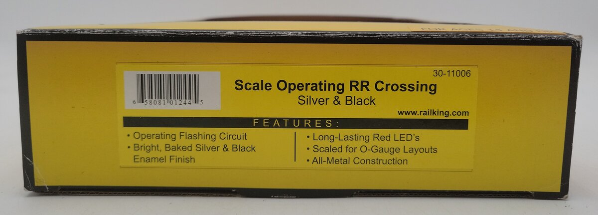 MTH 30-11006 O Gauge Modern Operating RR Crossing Signal EX/Box