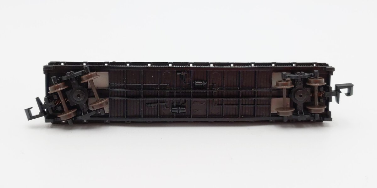 Atlas 37481 N Scale Denver & Rio Grande Piggyback Flatcar w/ 24' Trailers #22335 EX/Box