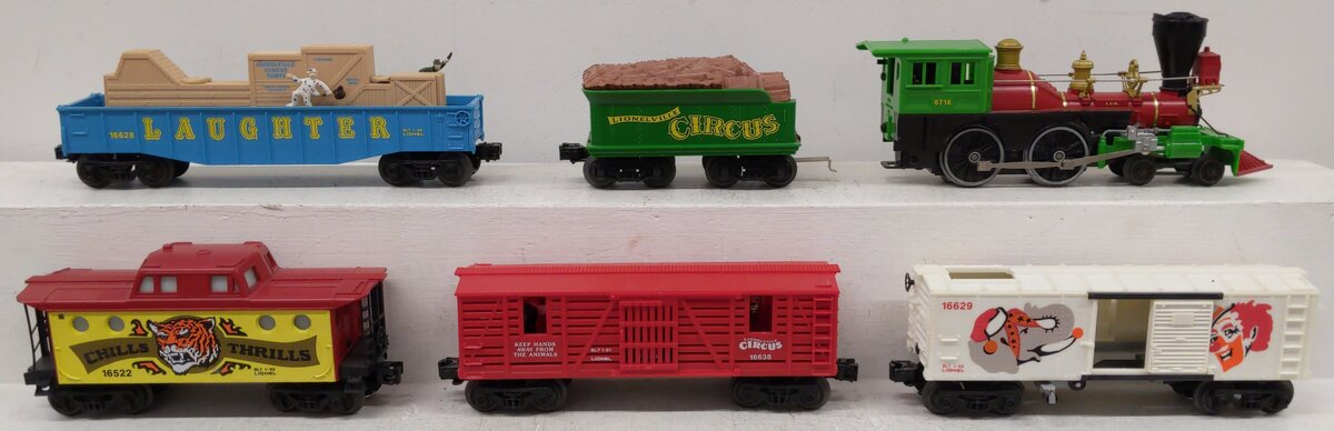 Lionel 6-8716 O Scale 4-4-0 Circus Steam Locomotive Set EX