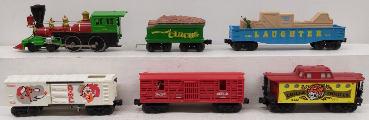 Lionel 6-8716 O Scale 4-4-0 Circus Steam Locomotive Set EX