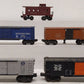 Lionel Vintage O Gauge Freight Cars: 6017, X3464, X3454, 6464-425, 6468 [5] VG