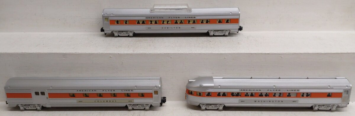 American Flyer 6-49605 S Gauge New Haven Passenger Cars (Set of 3) VG/Box