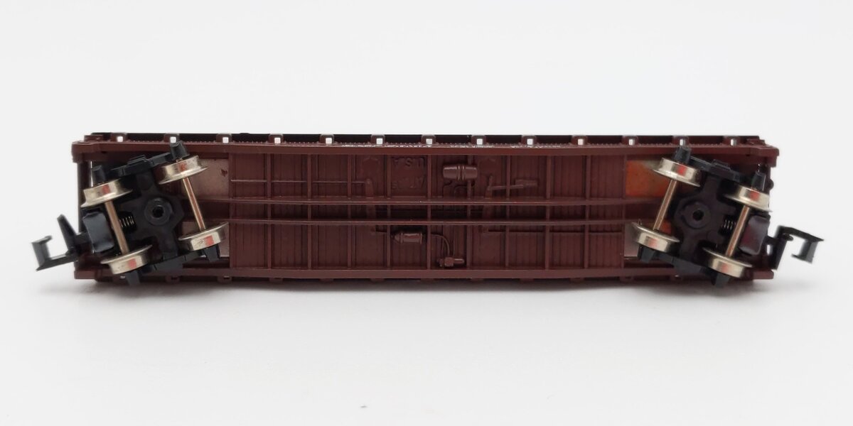 Atlas 3743 N Scale Louisville Nashville Flatcar w/ Two Piggyback Trailers #24186 EX/Box