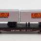 Atlas 3743 N Scale Louisville Nashville Flatcar w/ Two Piggyback Trailers #24186 EX/Box