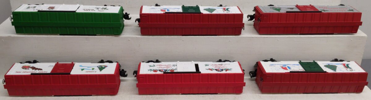 Lionel O Gauge Christmas Freight Cars [6] EX