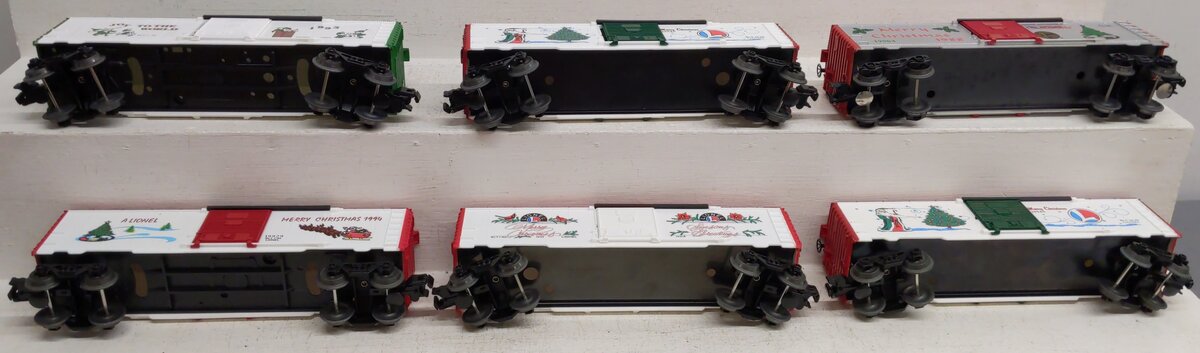 Lionel O Gauge Christmas Freight Cars [6] EX