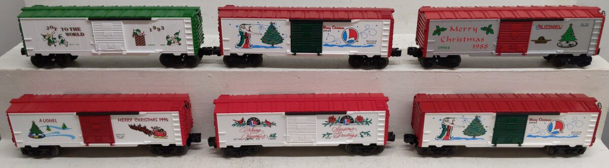 Lionel O Gauge Christmas Freight Cars [6] EX