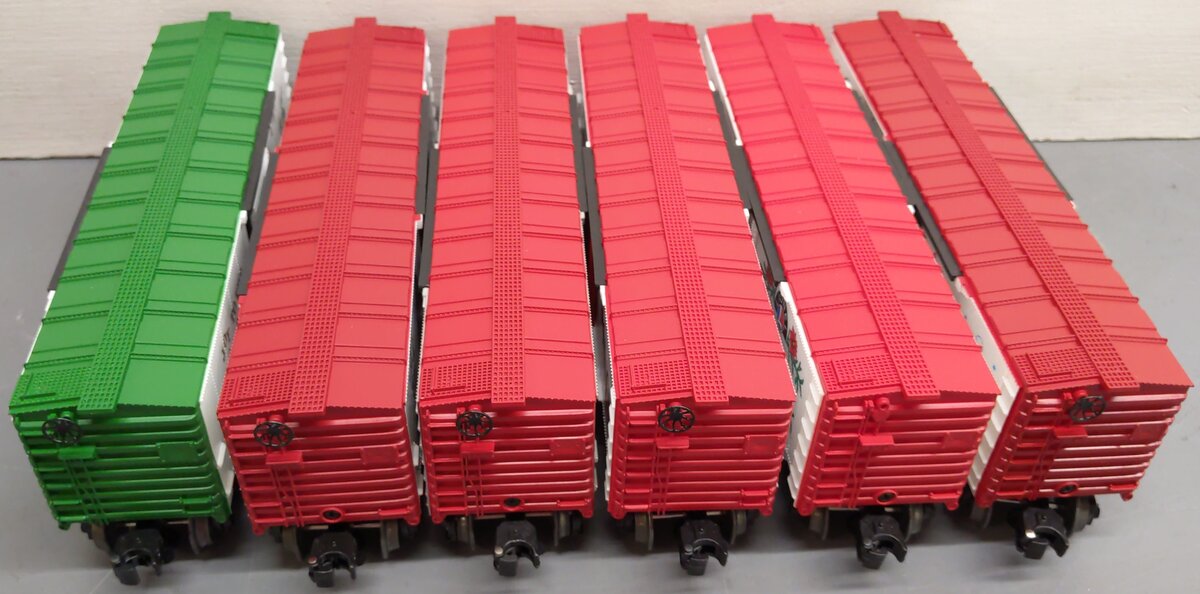 Lionel O Gauge Christmas Freight Cars [6] EX