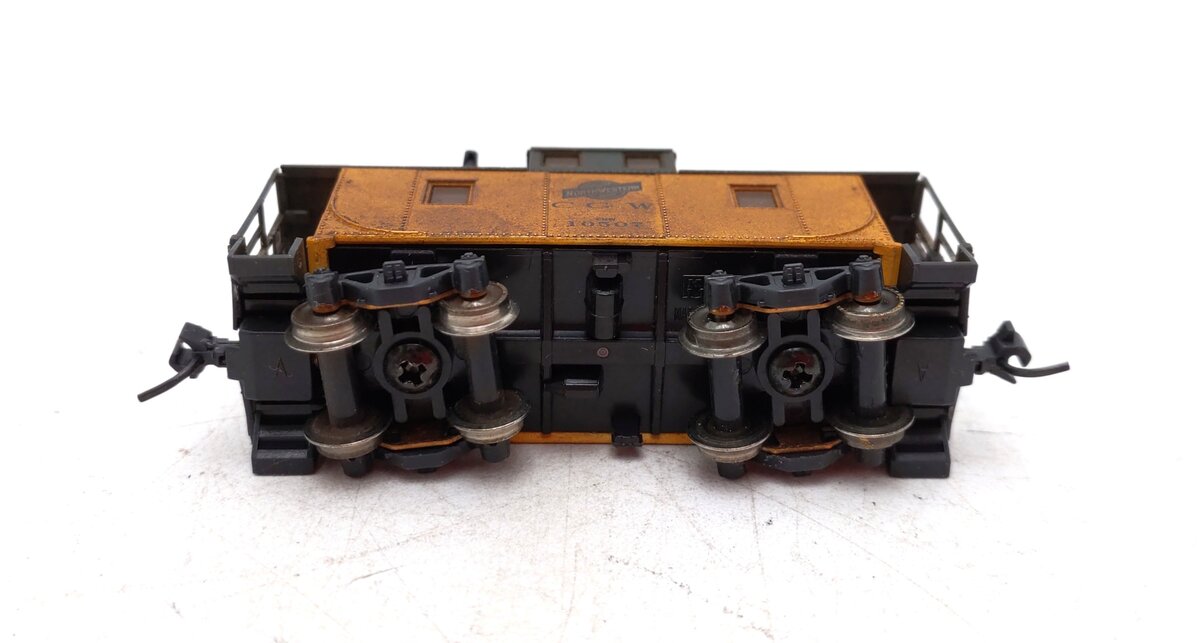 Kato N Scale Custom Weathered CCW Cupola Caboose #10507 w/ Lighting/Box