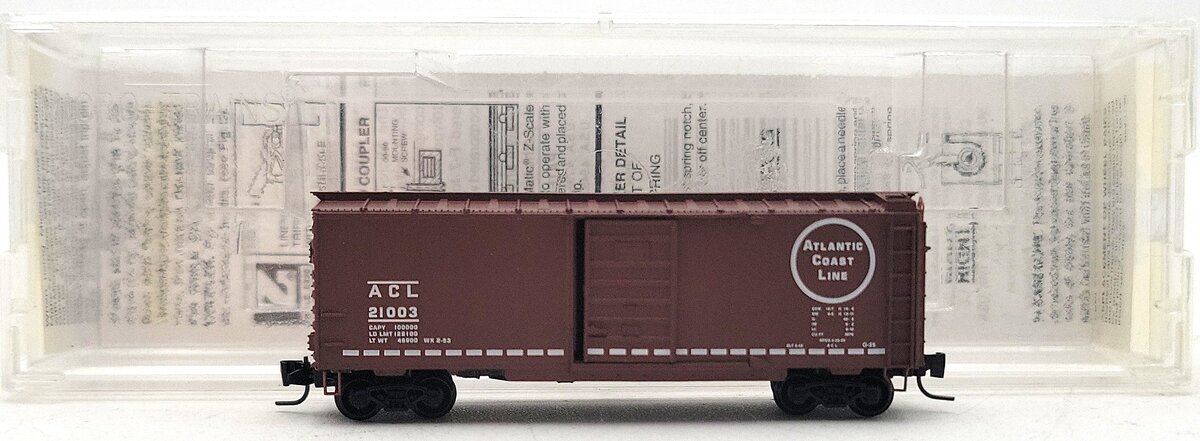 MicroTrains 50000530 Z Atlantic Coast Line 40' Standard Box Car # 21003 LN/Box