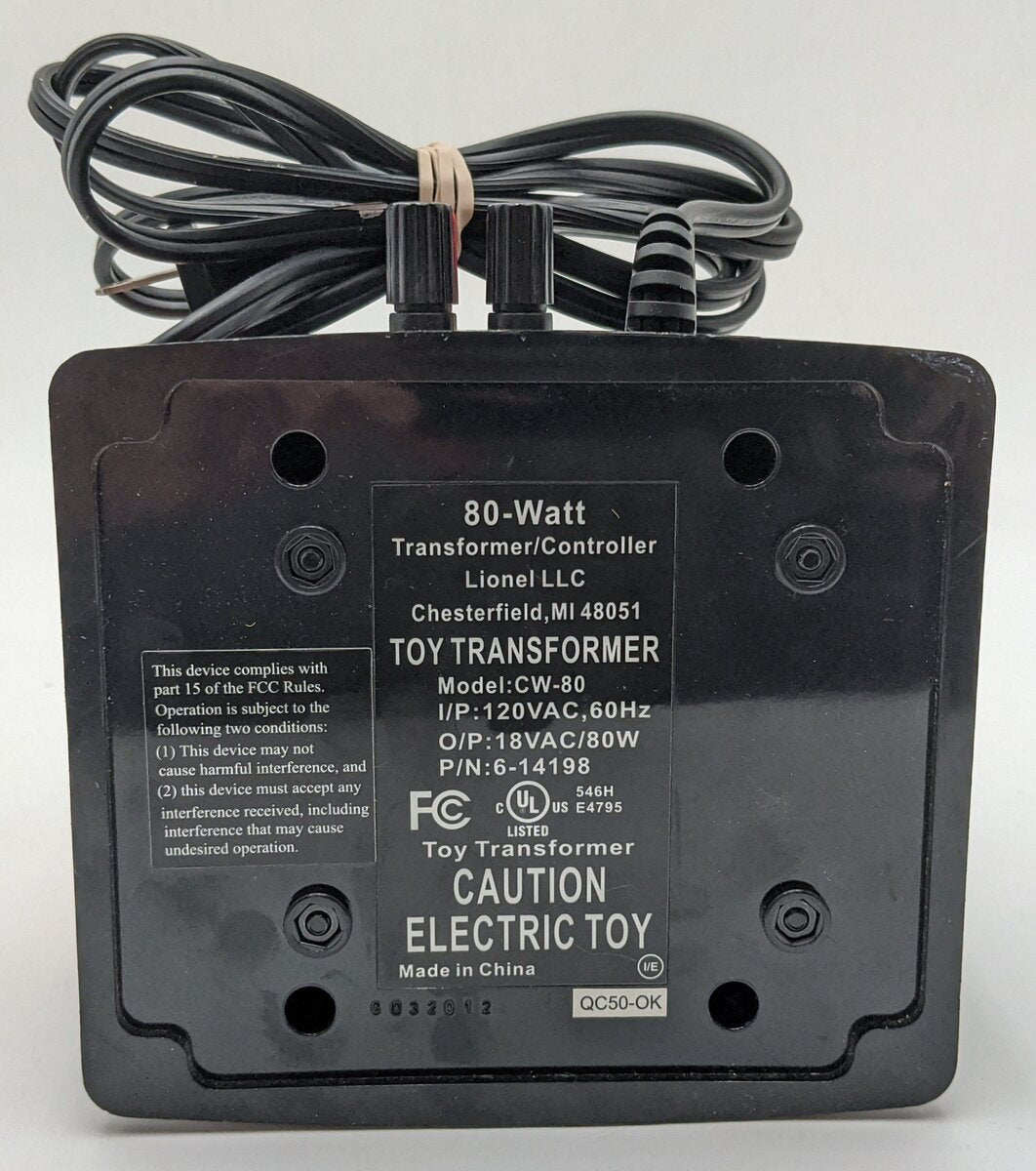 Lionel CW-80 80 Watt Transformer VG