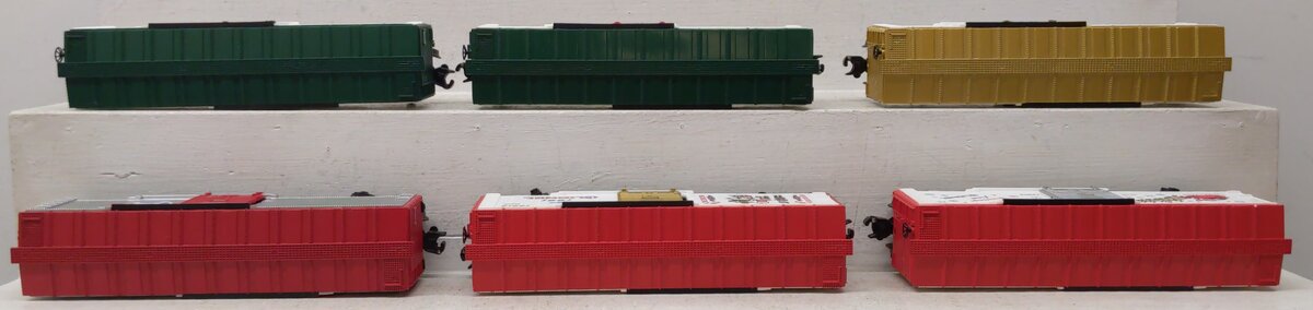 Lionel O Gauge Christmas Freight Cars [6] EX