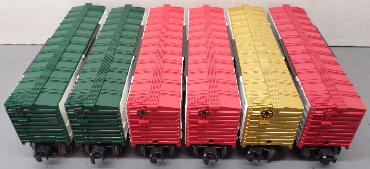 Lionel O Gauge Christmas Freight Cars [6] EX