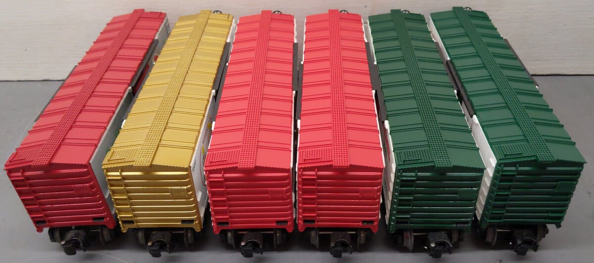 Lionel O Gauge Christmas Freight Cars [6] EX