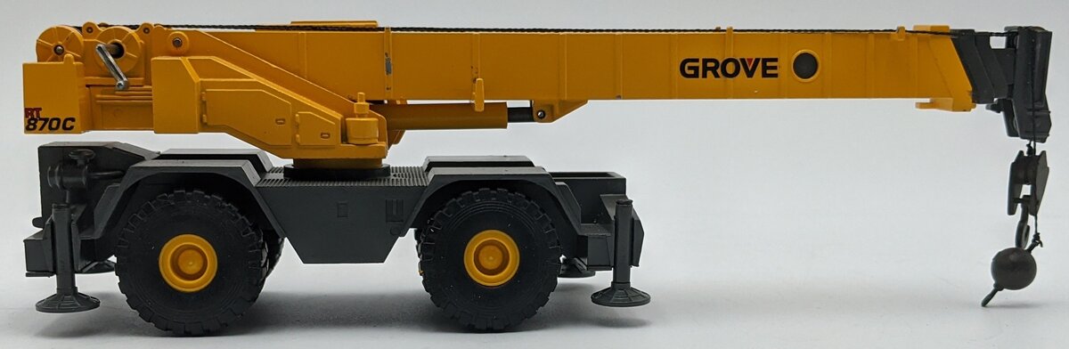 NZG 481 1:55 Diecast Grove RT 870C Rough Terrain Hydraulic Crane NEW