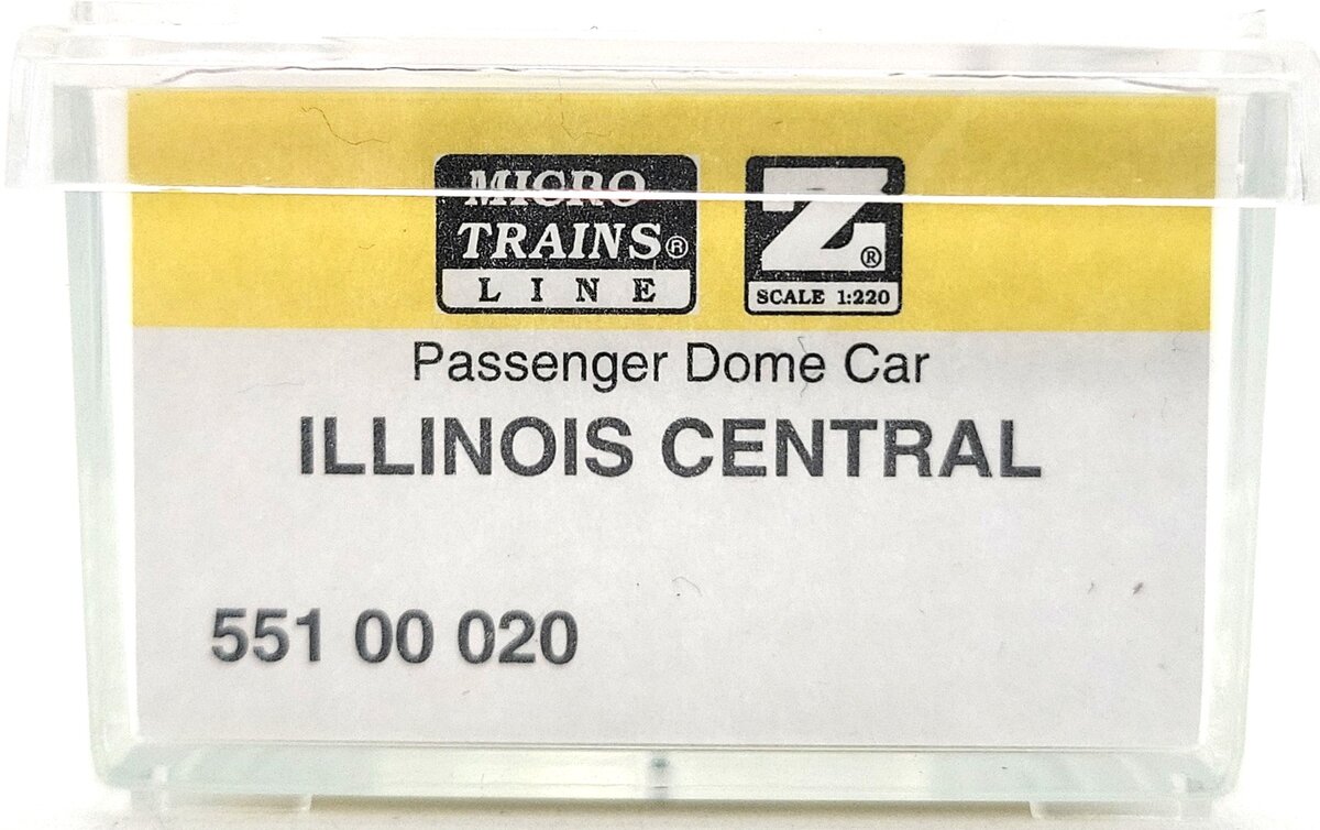 Micro-Trains 55100020 Z Illinois Central 83' Lightweight Smoothside Dome Car