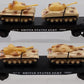 American Flyer 6-48507 S US Army Flatcars with Tanks (Set of 2) EX/Box