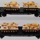 American Flyer 6-48507 S US Army Flatcars with Tanks (Set of 2) EX/Box